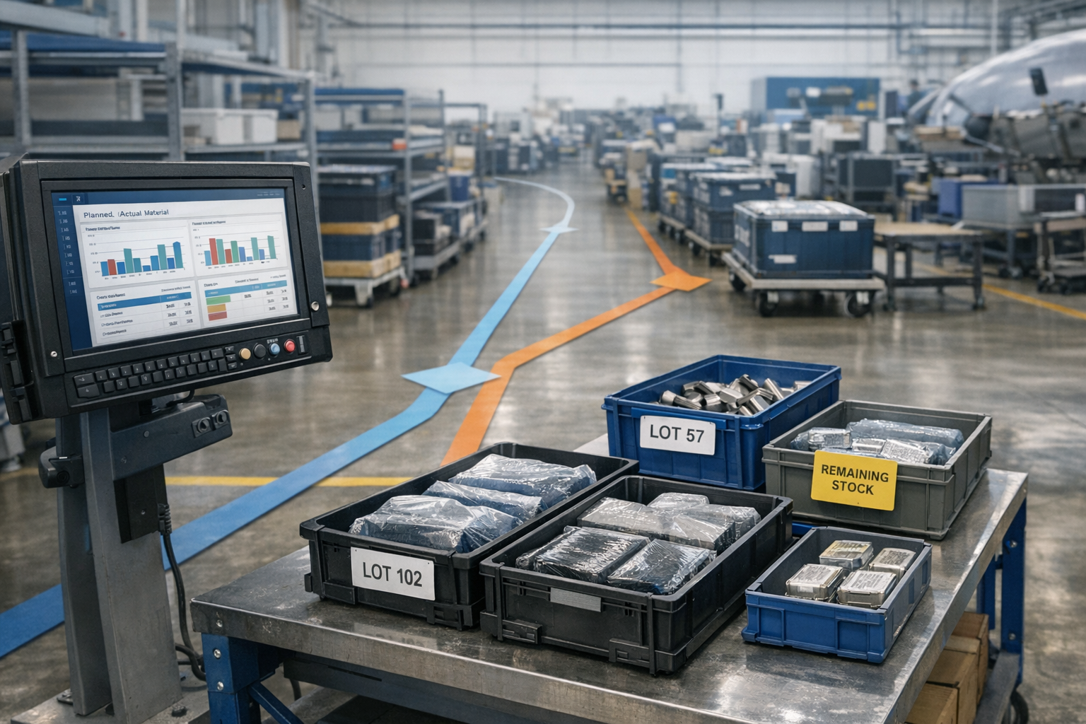 Using MES Analytics to Reduce Material Usage Variance in Aerospace