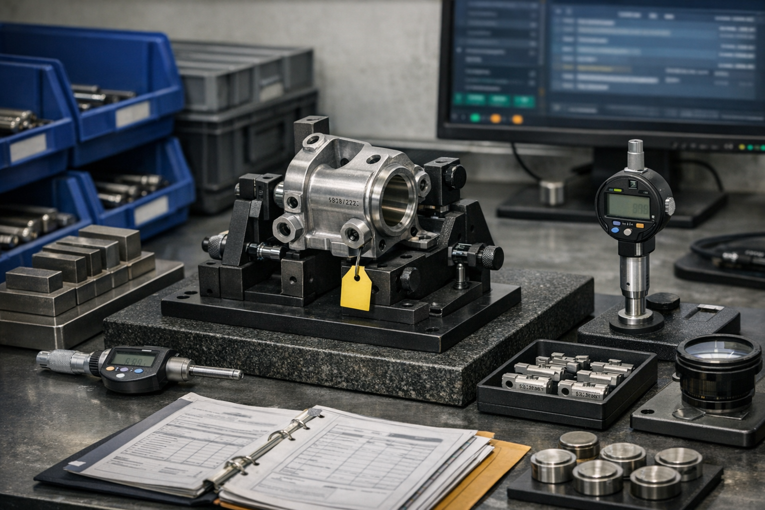 Aerospace manufacturing illustration for article: How Small Aerospace Suppliers Can Become Audit-Ready by Default
